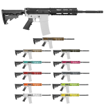  AR15 16" RIFLE BUILD KIT W/ 10" QUAD RAIL HANDGUARD BCG LPK & STOCK KIT (COLOR OPTION)